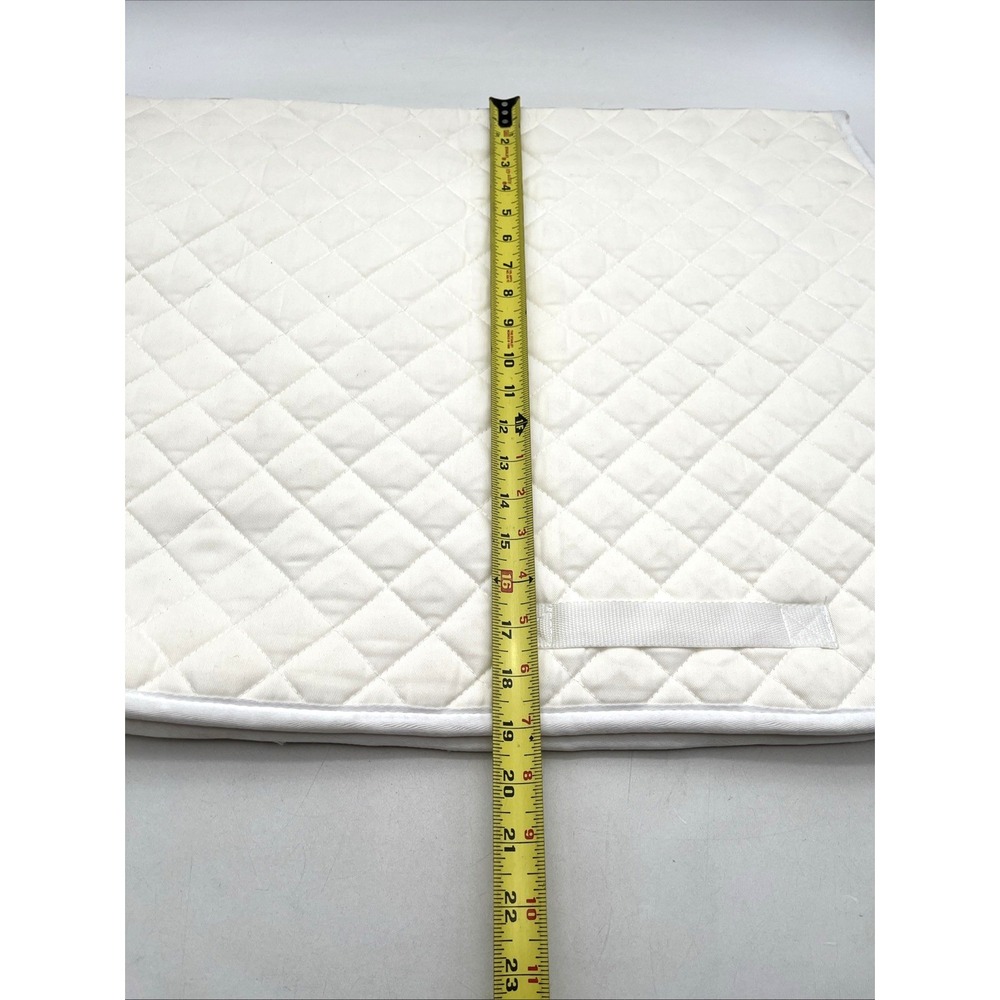 Stubben Custom Quilted Saddle Pad All-Purpose Ivory Baby Pad DuraTech Excellent - Picture 7 of 7
